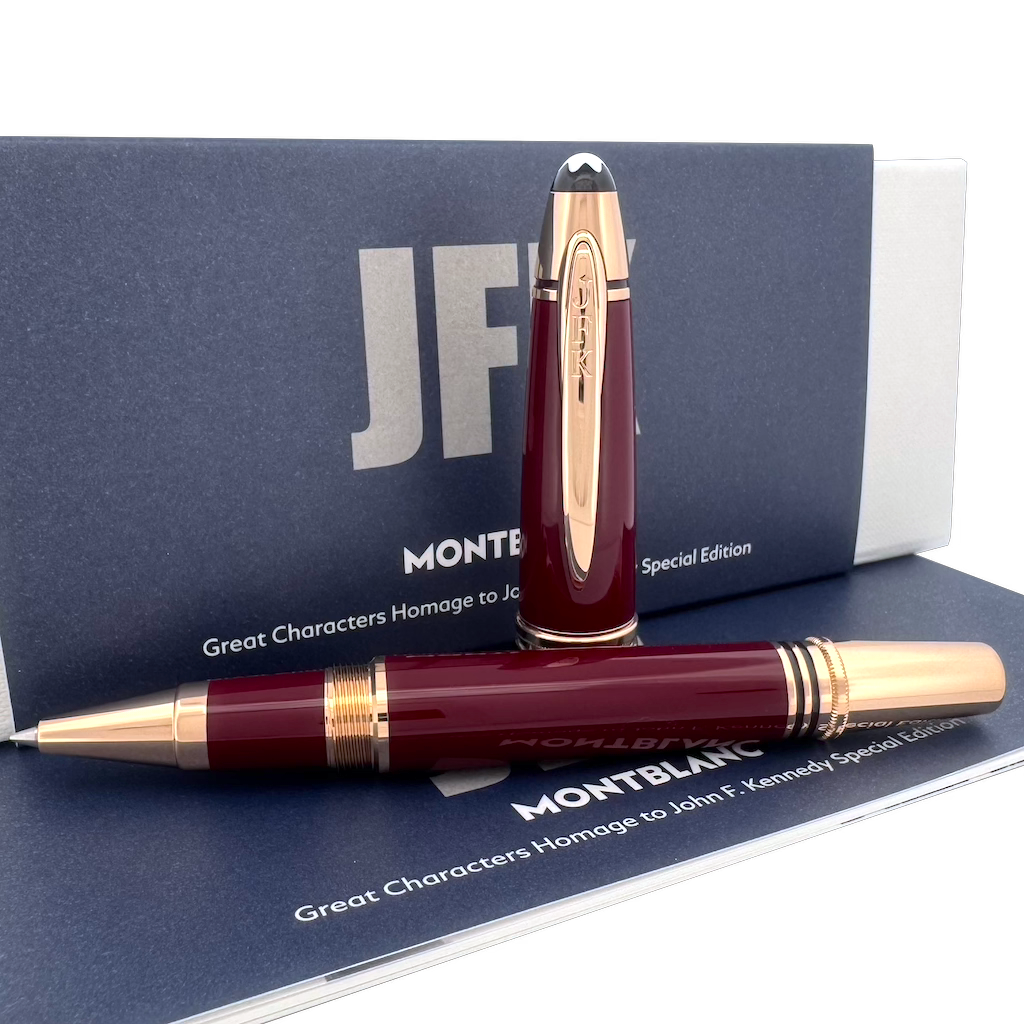 Montblanc Great Characters John F. Kennedy Rollerball Burgundy - penfabrik