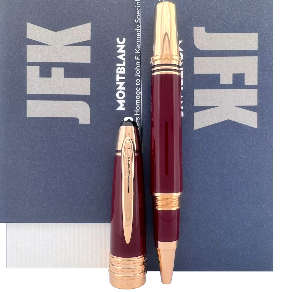 Montblanc Great Characters John F. Kennedy Rollerball Burgundy - penfabrik