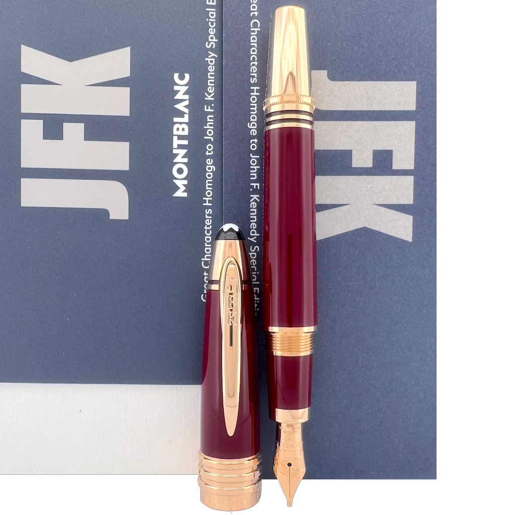 Montblanc Great Characters John F. Kennedy Burgundy Fountain Pen