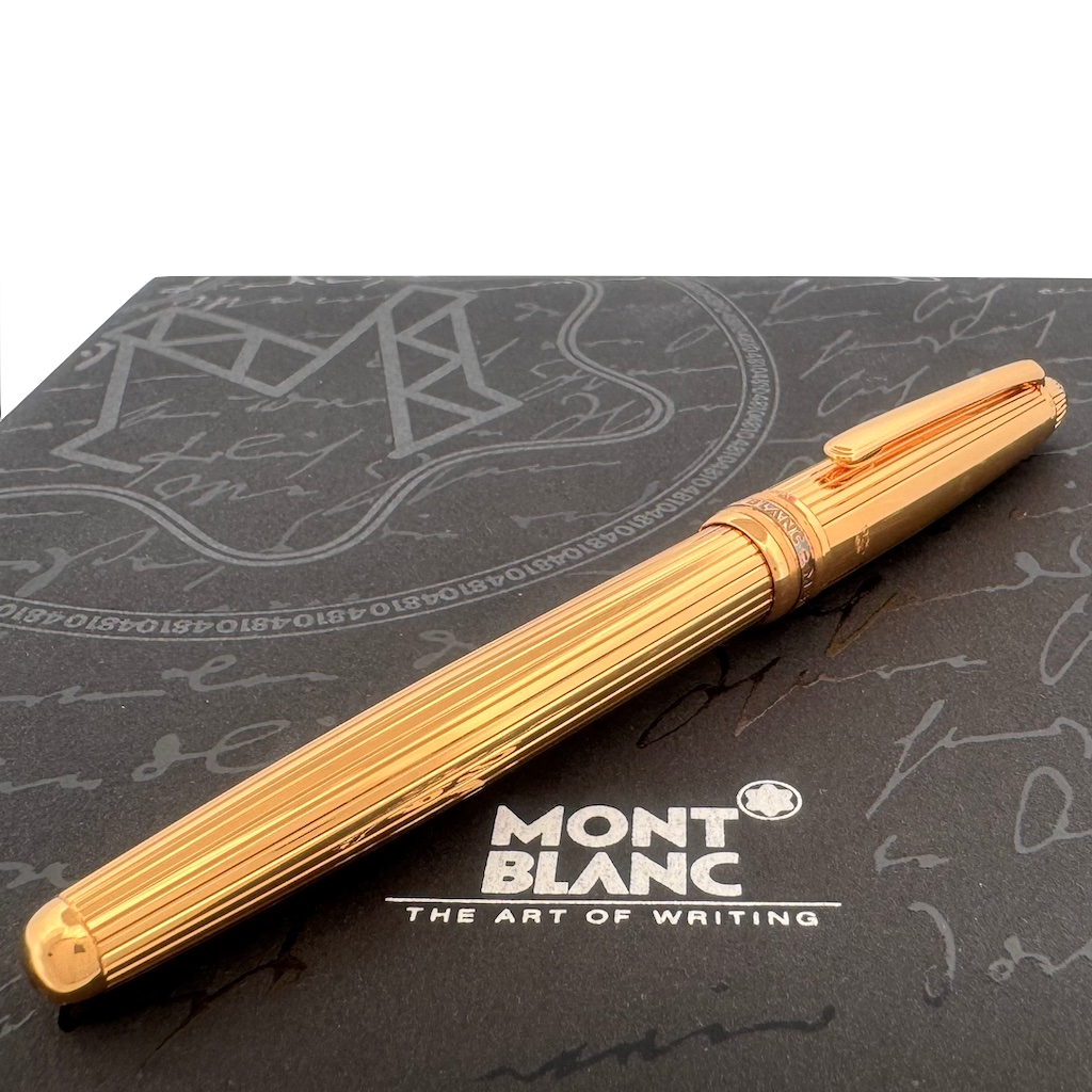 Montblanc Meisterstück 144 Solitaire Silber Vermeil Füllfederhalter