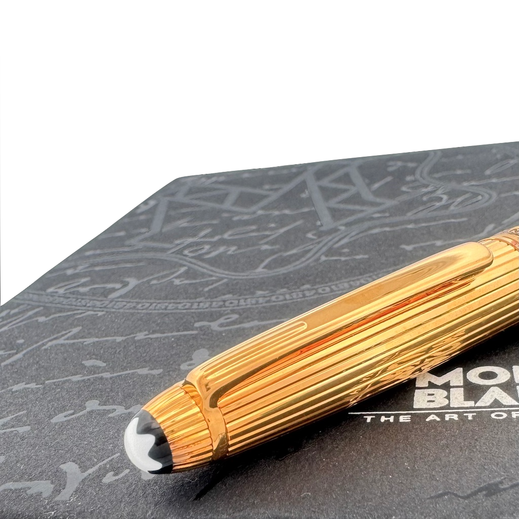 Montblanc Meisterstück 144 Solitaire Silber Vermeil Füllfederhalter