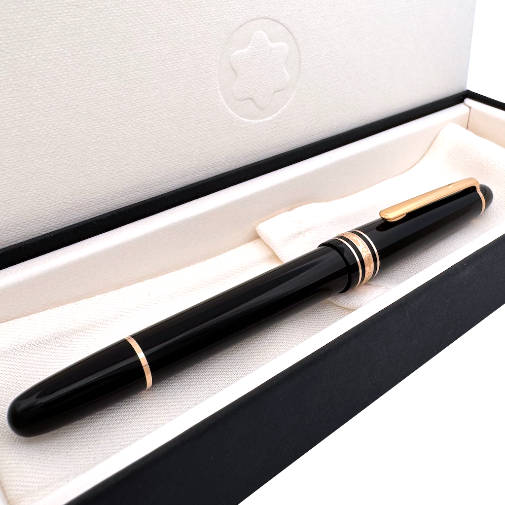 Montblanc Meisterstück Gold-Coated Classique Füllfederhalter mit Lederetui - SALE