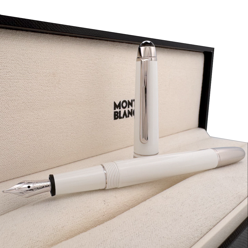 Montblanc Meisterstück White Platinum-Coated Classique Füllfederhalter