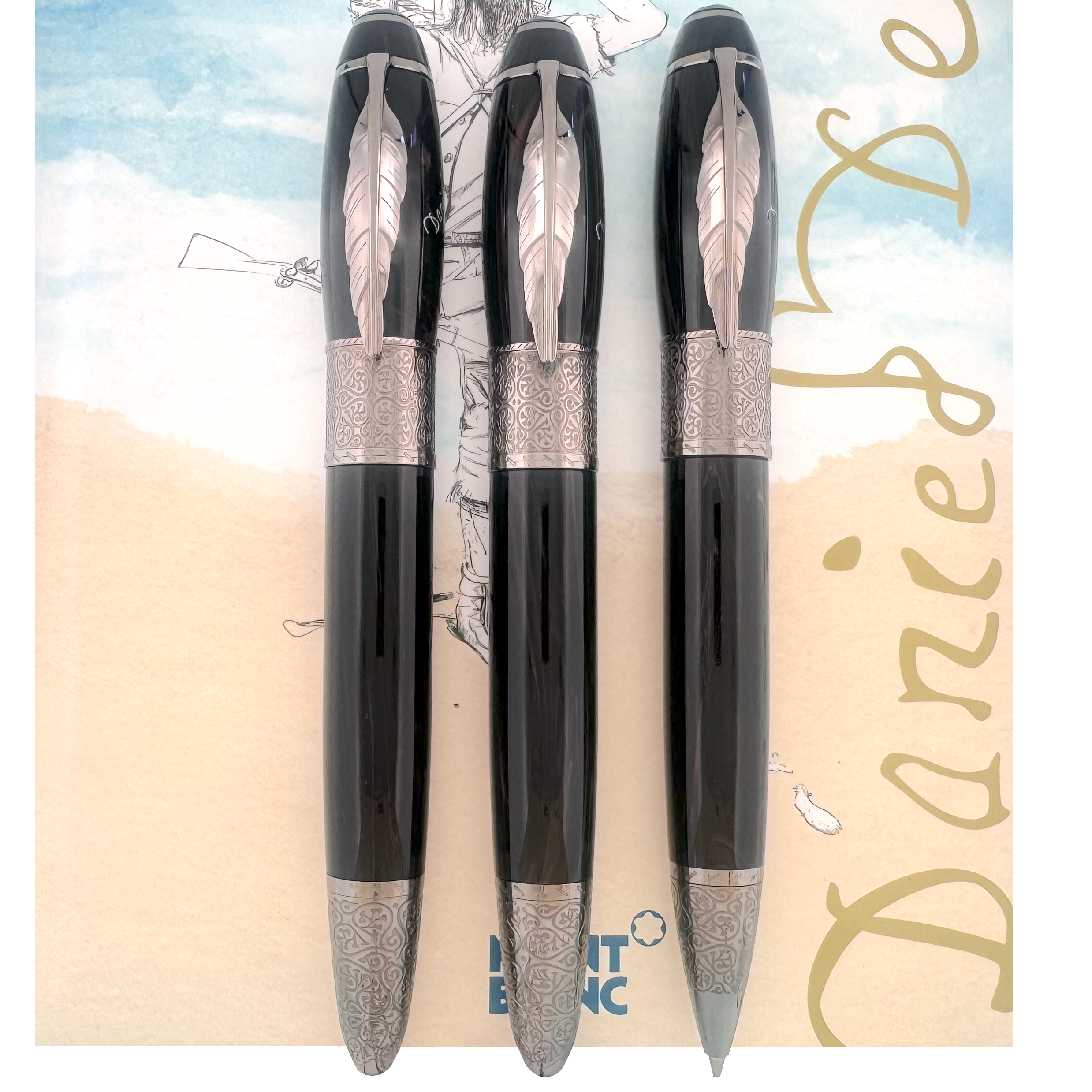 Montblanc Writers Edition Daniel Defoe Schreibgeräte Set (FH(RB/DB)