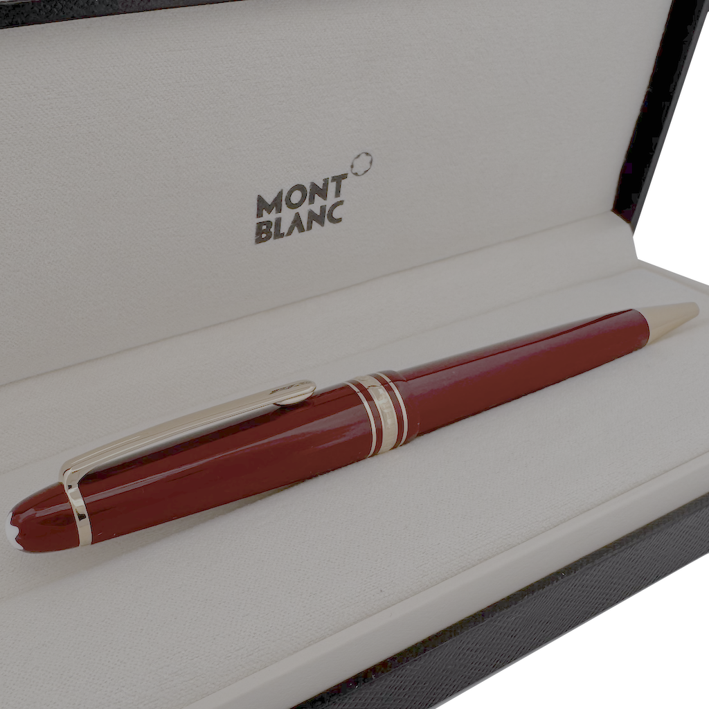 Montblanc Meisterstück Burgundy Red Midsize Kugelschreiber - penfabrik