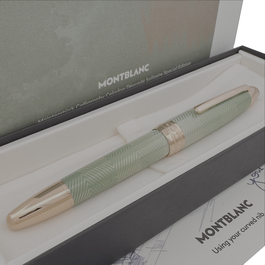 Montblanc Meisterstück Solitaire Calligraphy Celadon Dégradé LeGrand Füllfederhalter - penfabrik