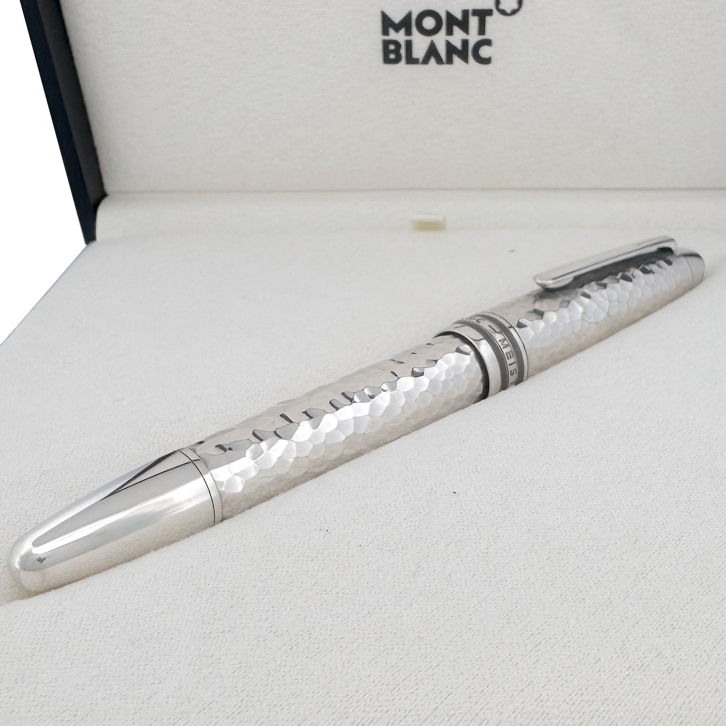 Montblanc Meisterstück Solitaire Martele LeGrand Rollerball Silber