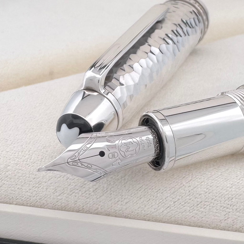 Montblanc Meisterstück Solitaire Martele LeGrand Sterlingsilver Fountain Pen