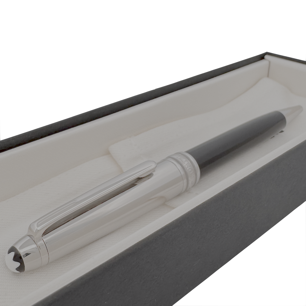 Montblanc Meisterstück Solitaire Stainless Steel Doue Kugelschreiber - SALE - penfabrik