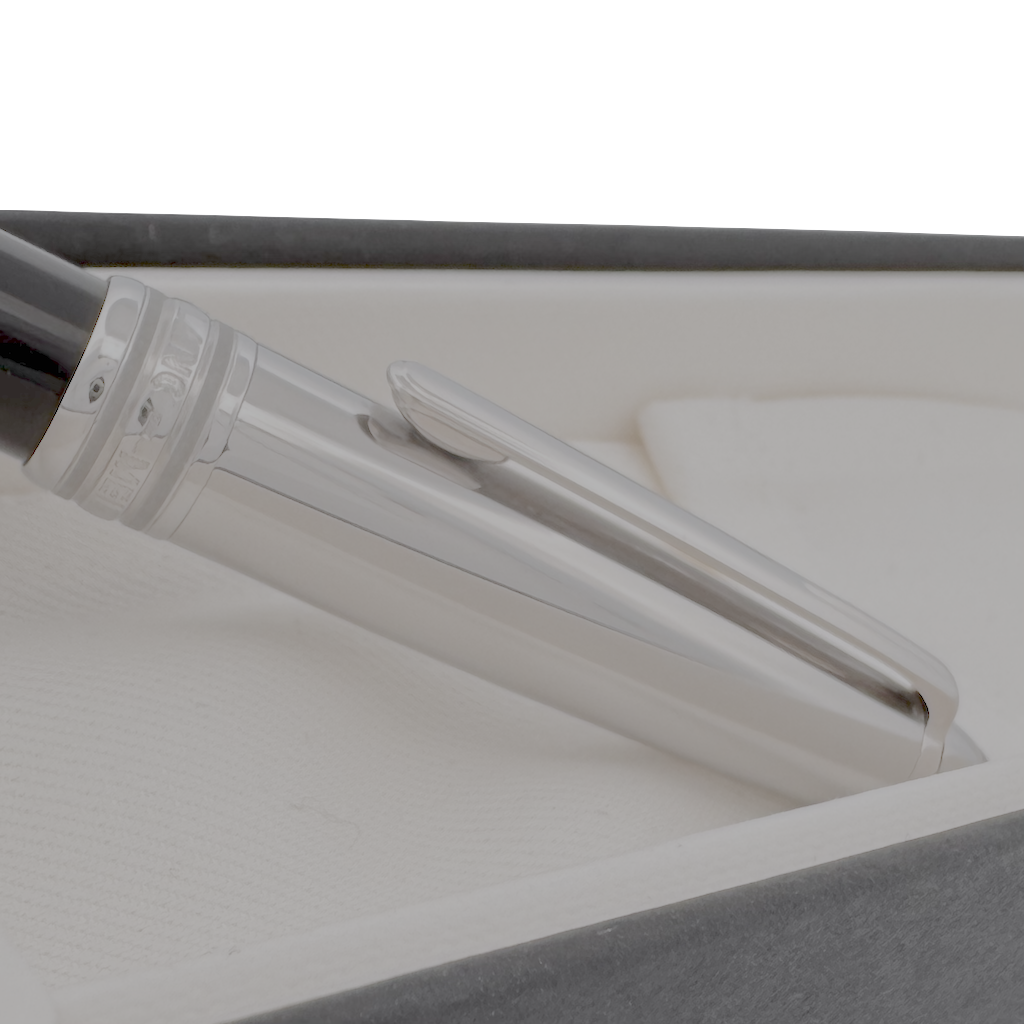 Montblanc Meisterstück Solitaire Stainless Steel Doue Kugelschreiber - SALE - penfabrik