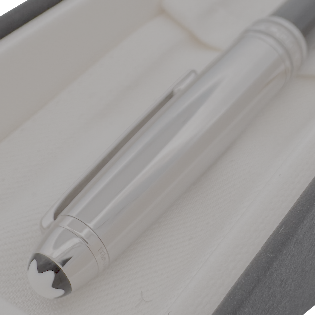 Montblanc Meisterstück Solitaire Stainless Steel Doue Kugelschreiber - SALE - penfabrik