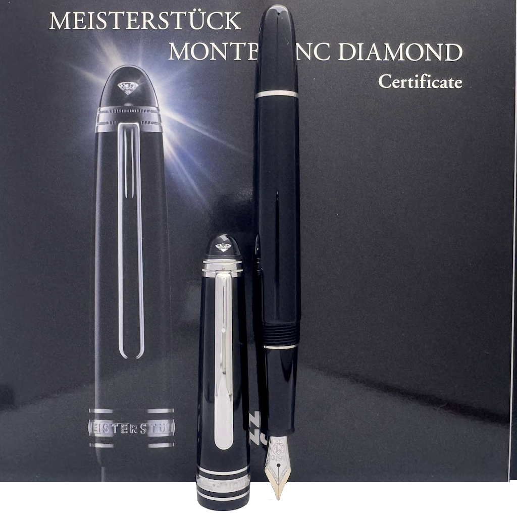 Montblanc Meisterstück Diamond Platinum-Coated Classique Fountain Pen