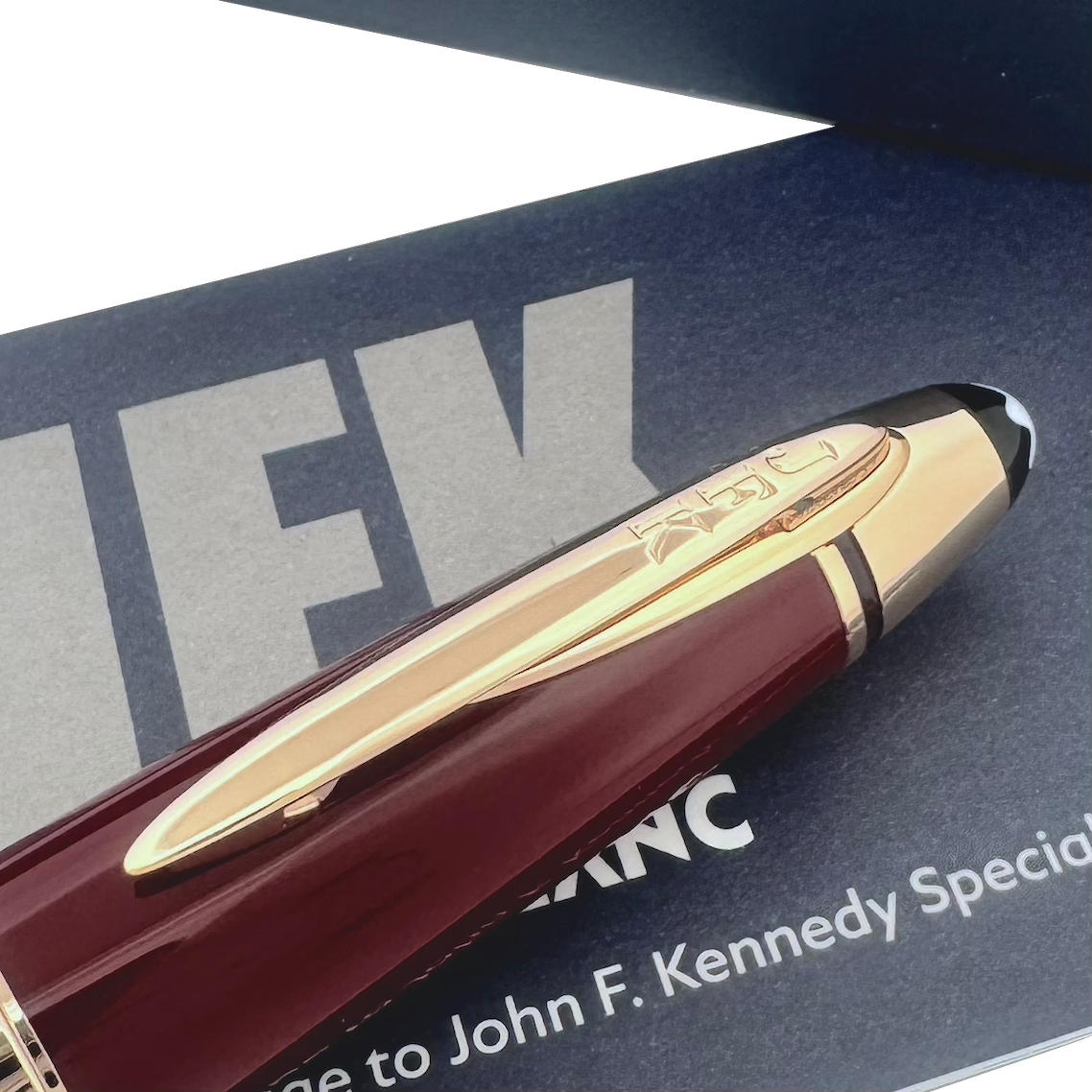 Montblanc Great Characters John F. Kennedy Kugelschreiber Burgundy - penfabrik