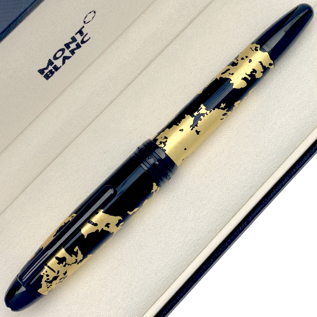 Montblanc Meisterstück Solitaire Calligraphy Gold Leaf Fountain Pen
