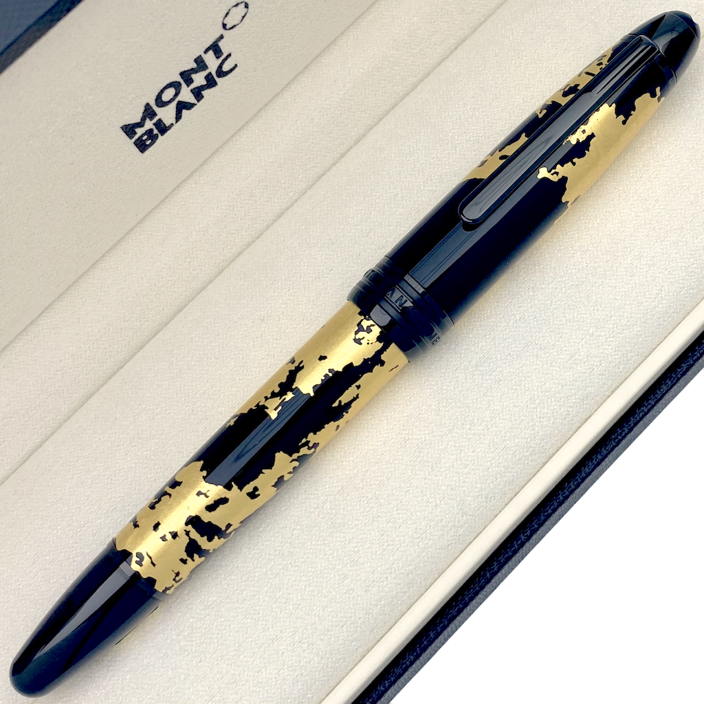 Montblanc Meisterstück Solitaire Calligraphy Gold Leaf Fountain Pen
