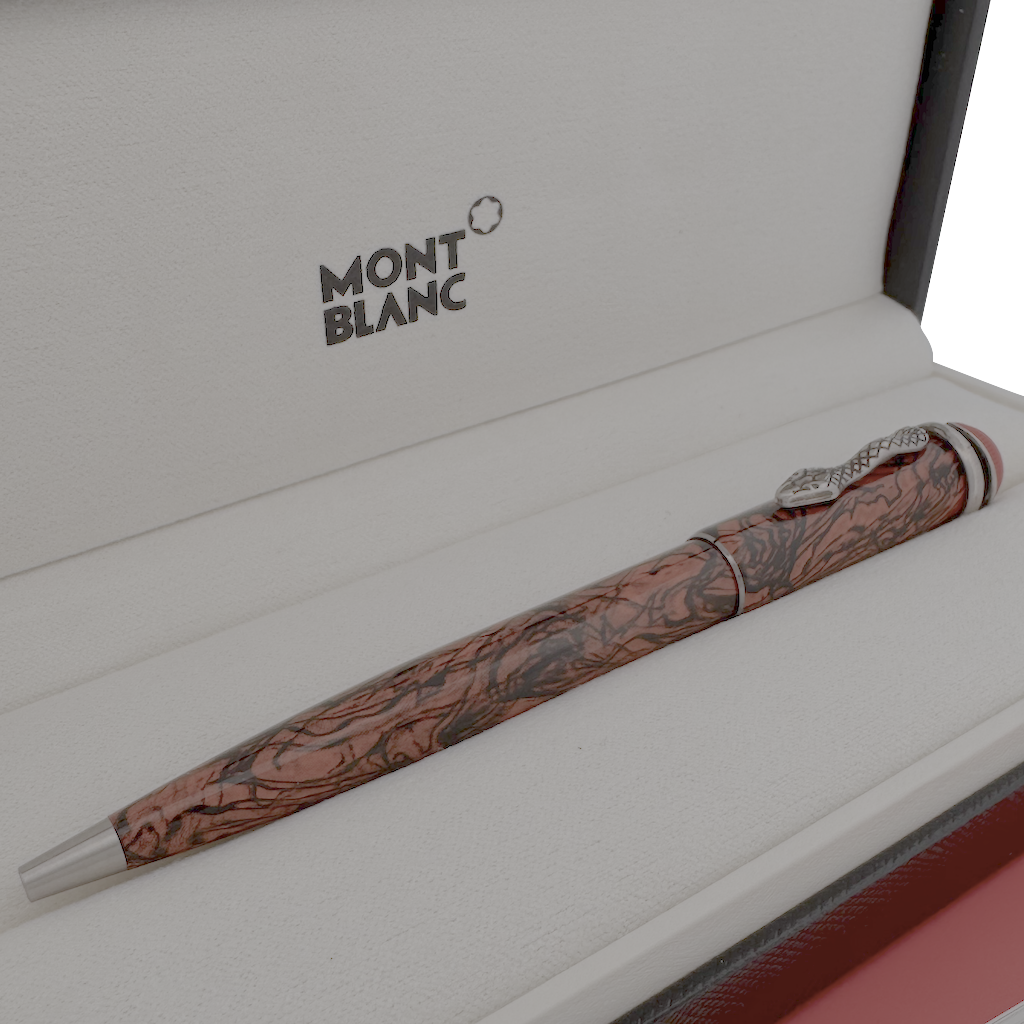 Montblanc Heritage Rouge & Noir Serpent Marble Special Edition Kugelschreiber