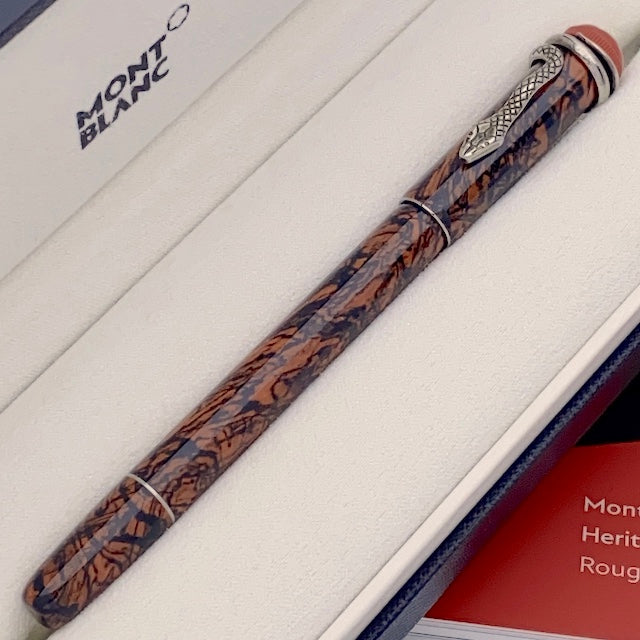 Montblanc Heritage Rouge & Noir Serpent Marble Special Edition Füllfederhalter