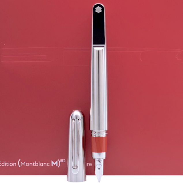 Montblanc M Red Signature Mark Newson Fountain Pen Special Edition