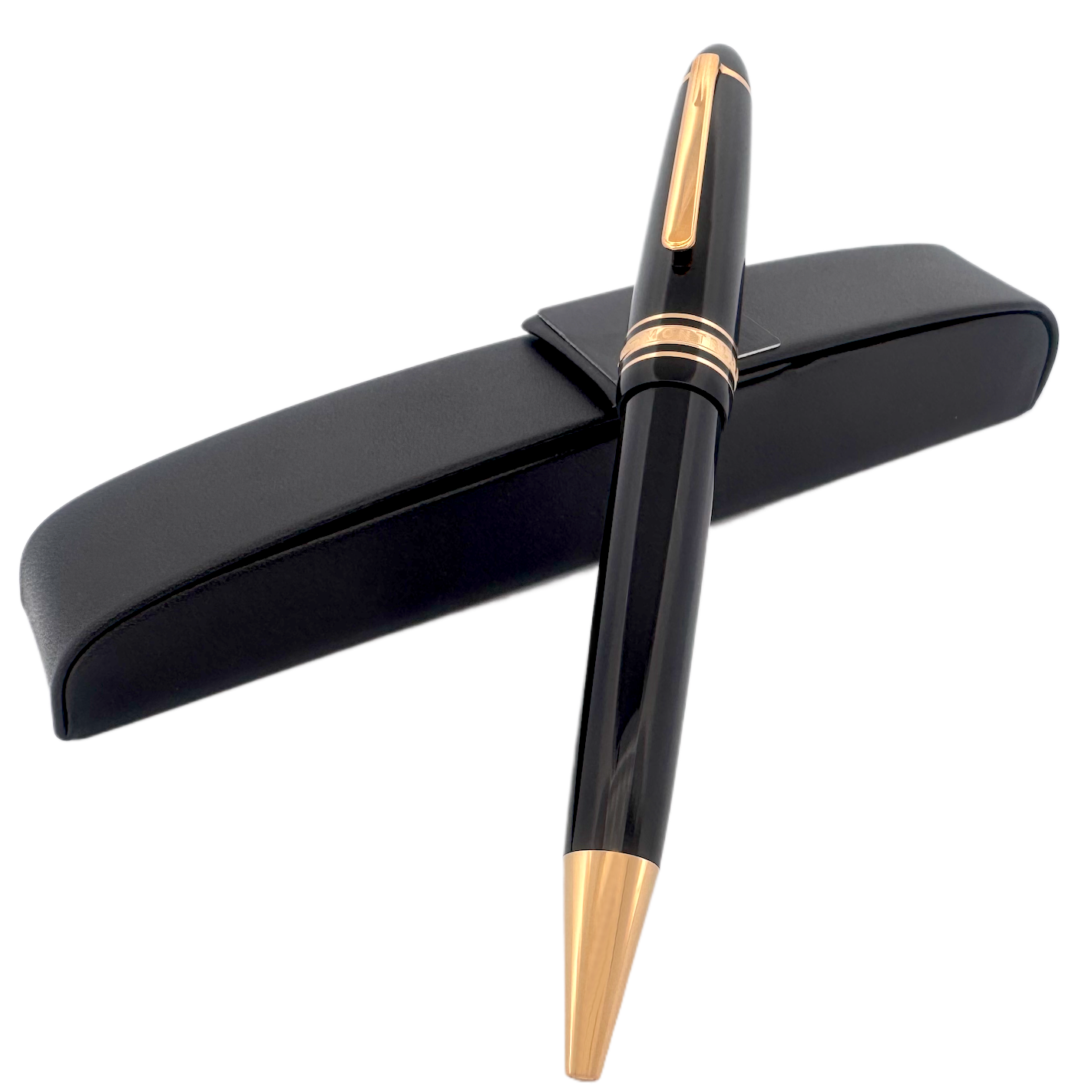 Montblanc Meisterstück Gold-Coated LeGrand Kugelschreiber - mit Lederetui - SALE