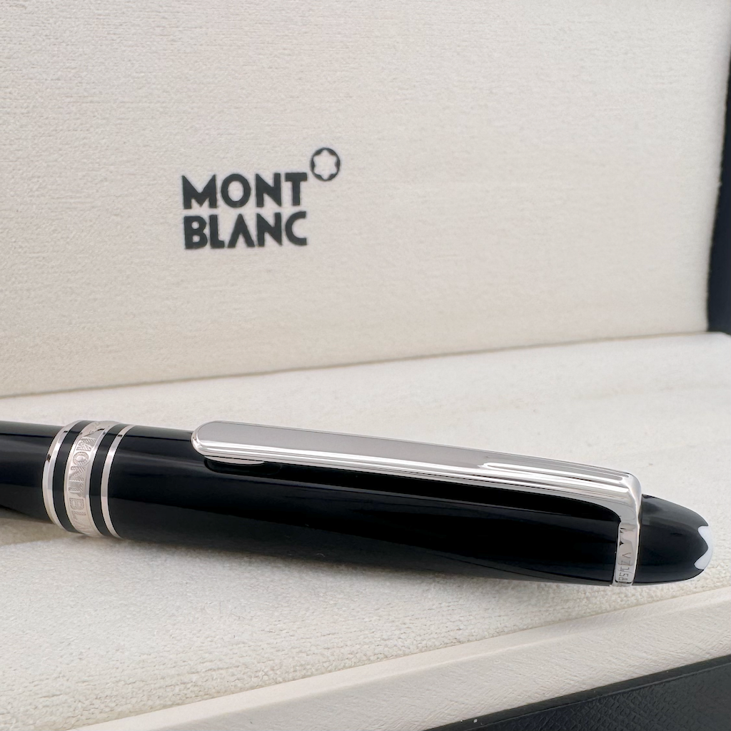 Montblanc Meisterstück Platinum-Coated Classique Rollerball Pen - with leather case - SALE