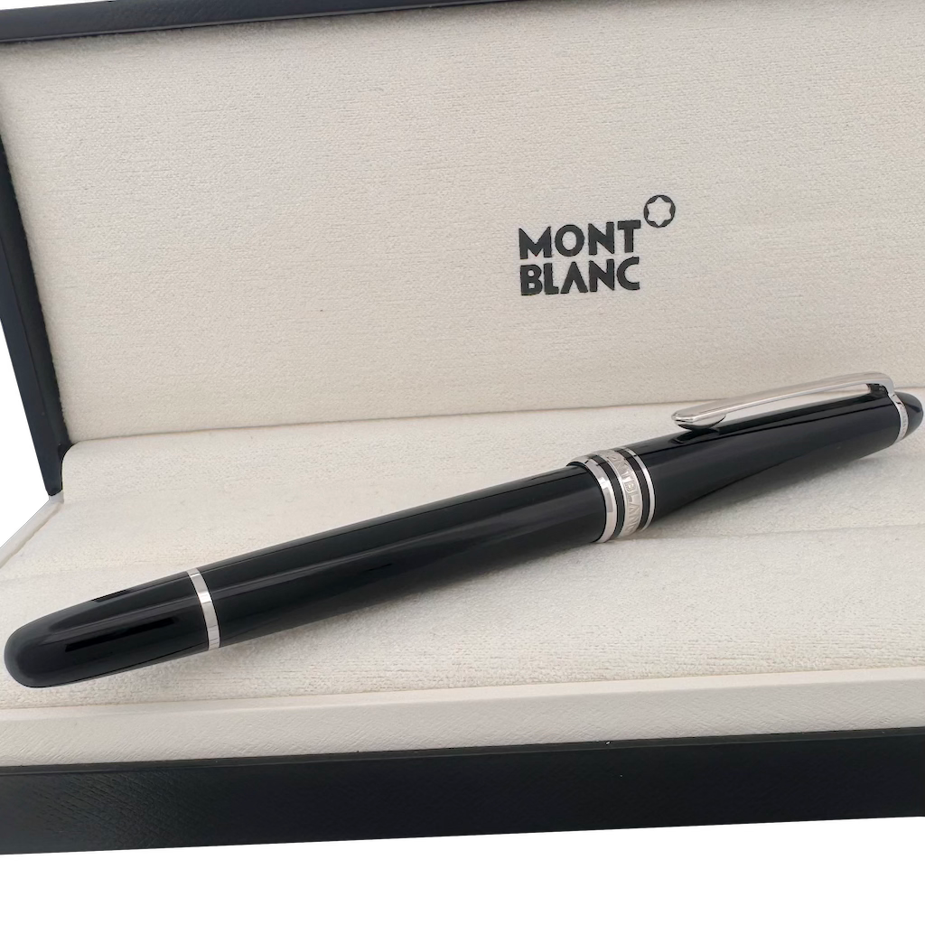 Montblanc Meisterstück Platinum-Coated Classique Rollerball Pen - with leather case - SALE