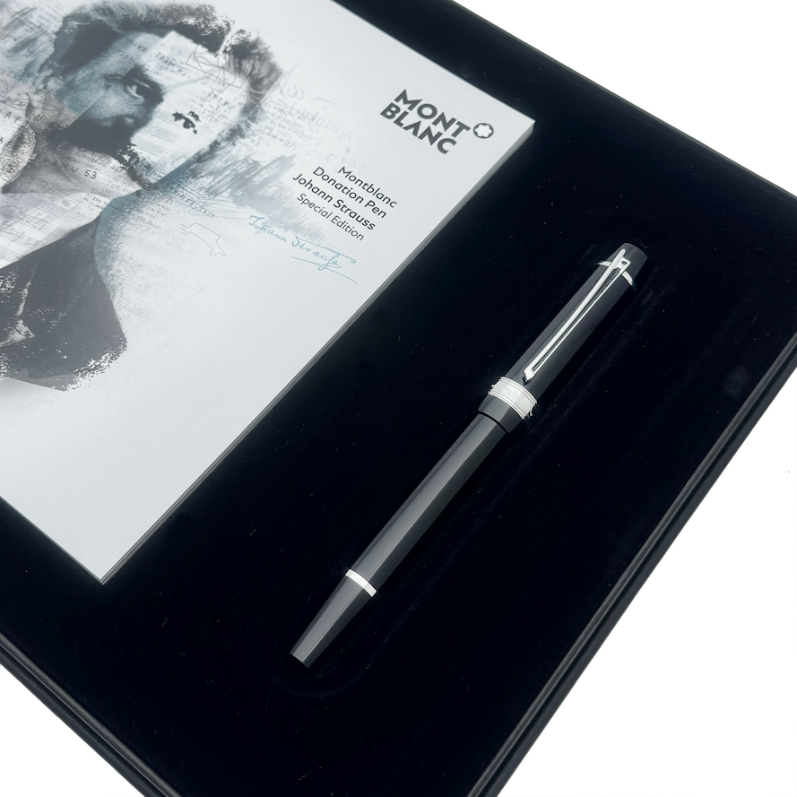 Montblanc Donation Pen Johann Strauss Füllfederhalter Platinum Coated