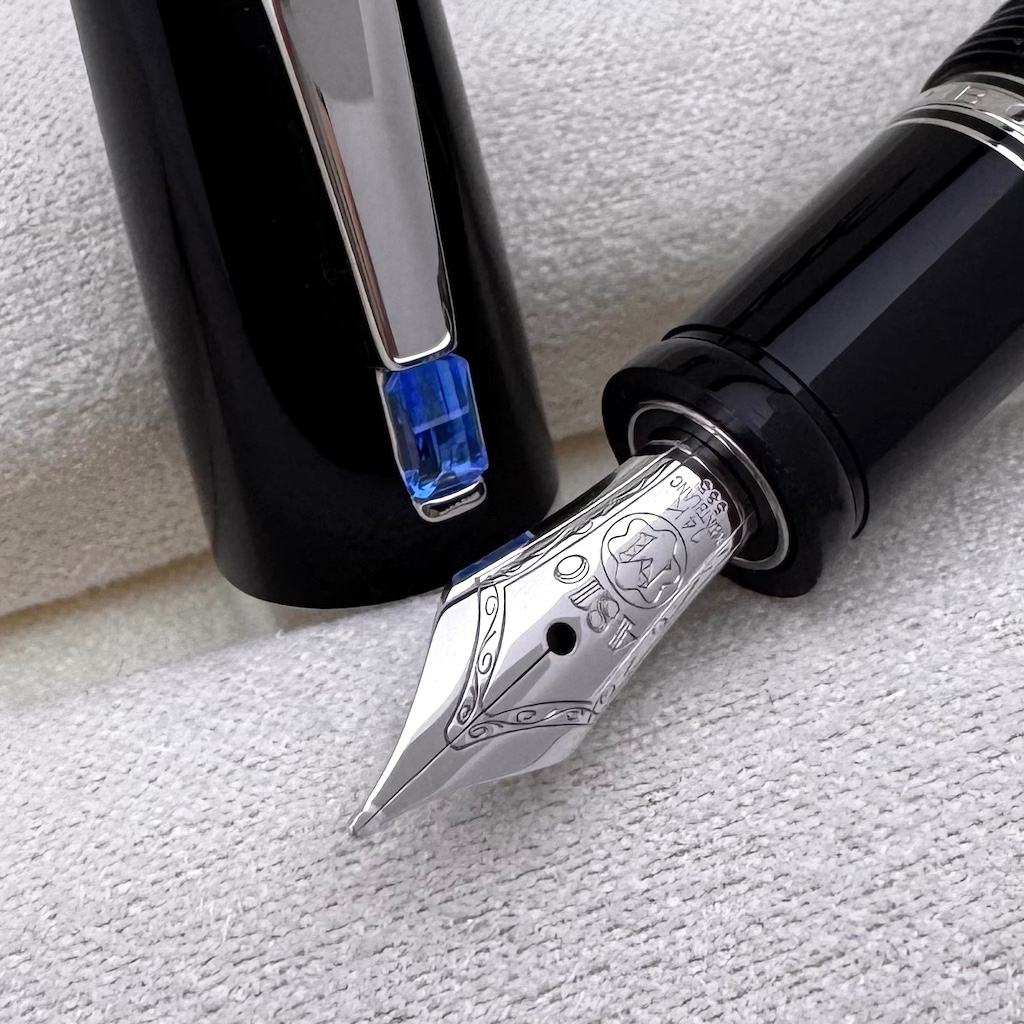 Montblanc Boheme Bleu Platinum Line Füllfederhalter - SALE - penfabrik