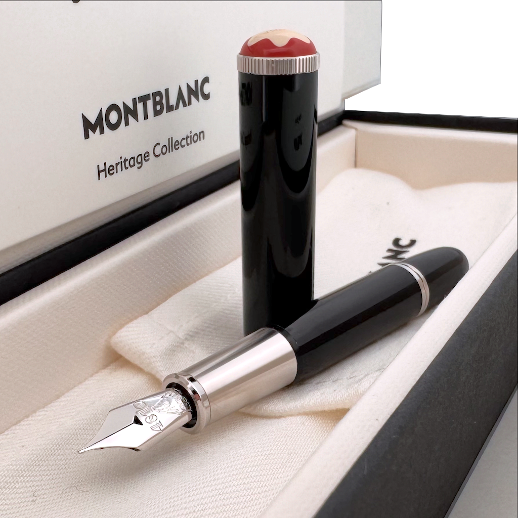 Montblanc Heritage Rouge & Noir Baby Black Special Edition fountain pen incl. case - SALE