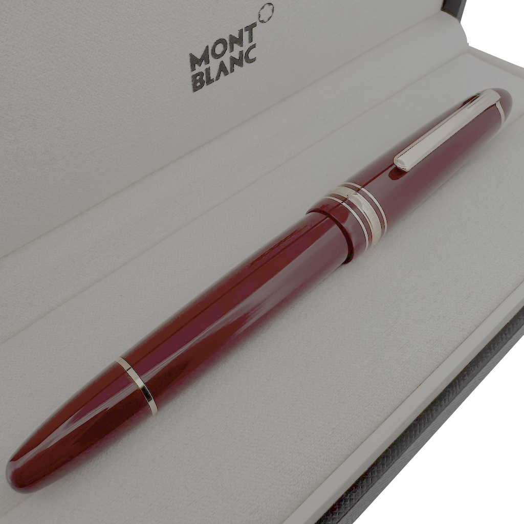 Montblanc Meisterstück Burgundy Red LeGrand Füllfederhalter - penfabrik