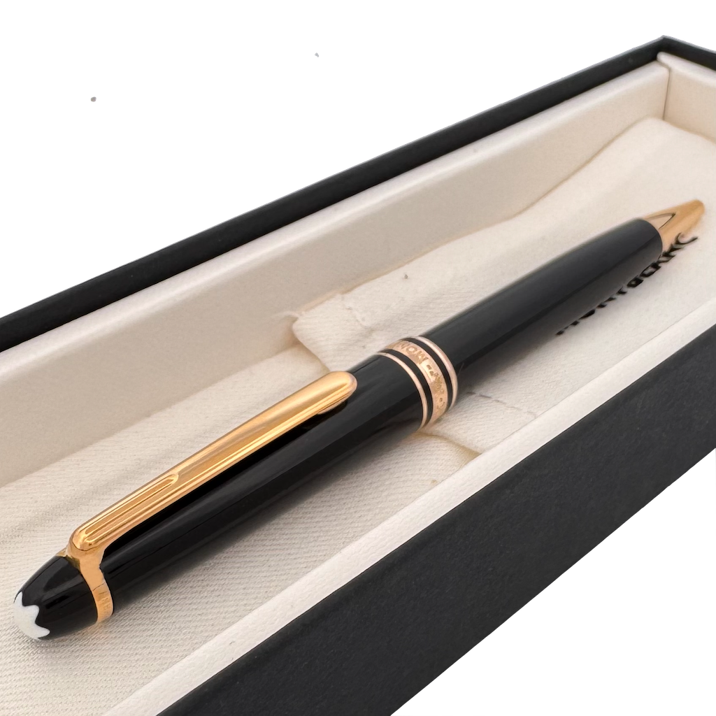 Montblanc Meisterstück Gold-Coated Classique Ballpoint Pen - incl. leather pouch - SALE