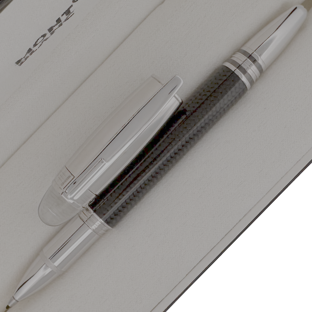 Montblanc StarWalker Carbon Steel Doue Fineliner/Rollerball