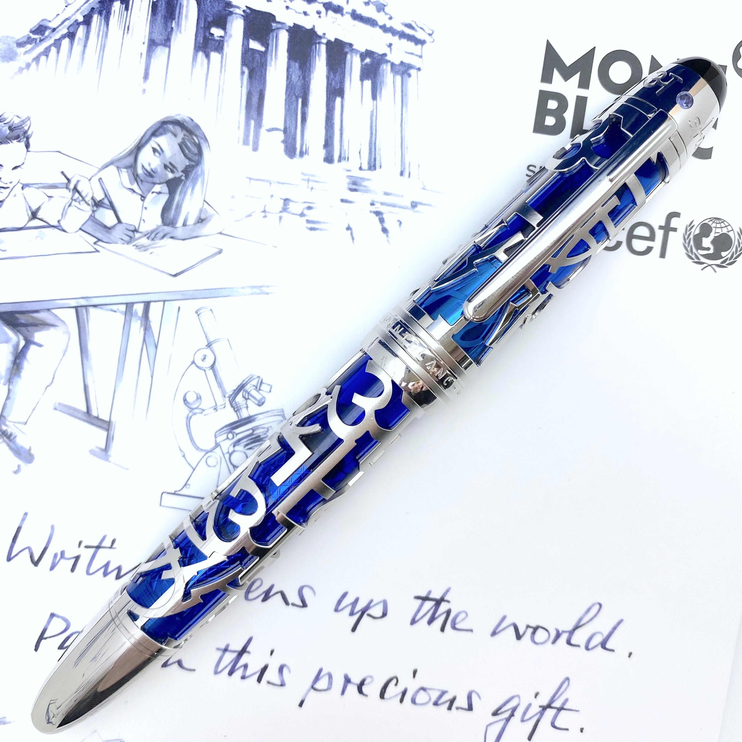 Montblanc Meisterstück UNICEF Skeleton Solitaire Füllfederhalter - penfabrik