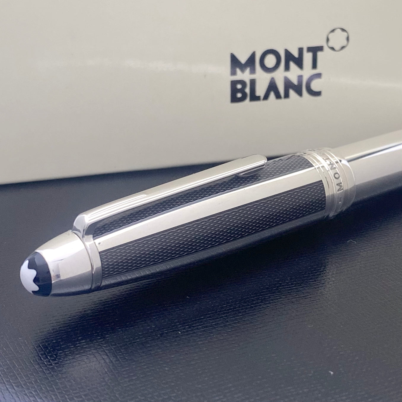 Montblanc Meisterstück Solitaire LeGrand 925er Silver Fibre Guilloche Füllfederhalter