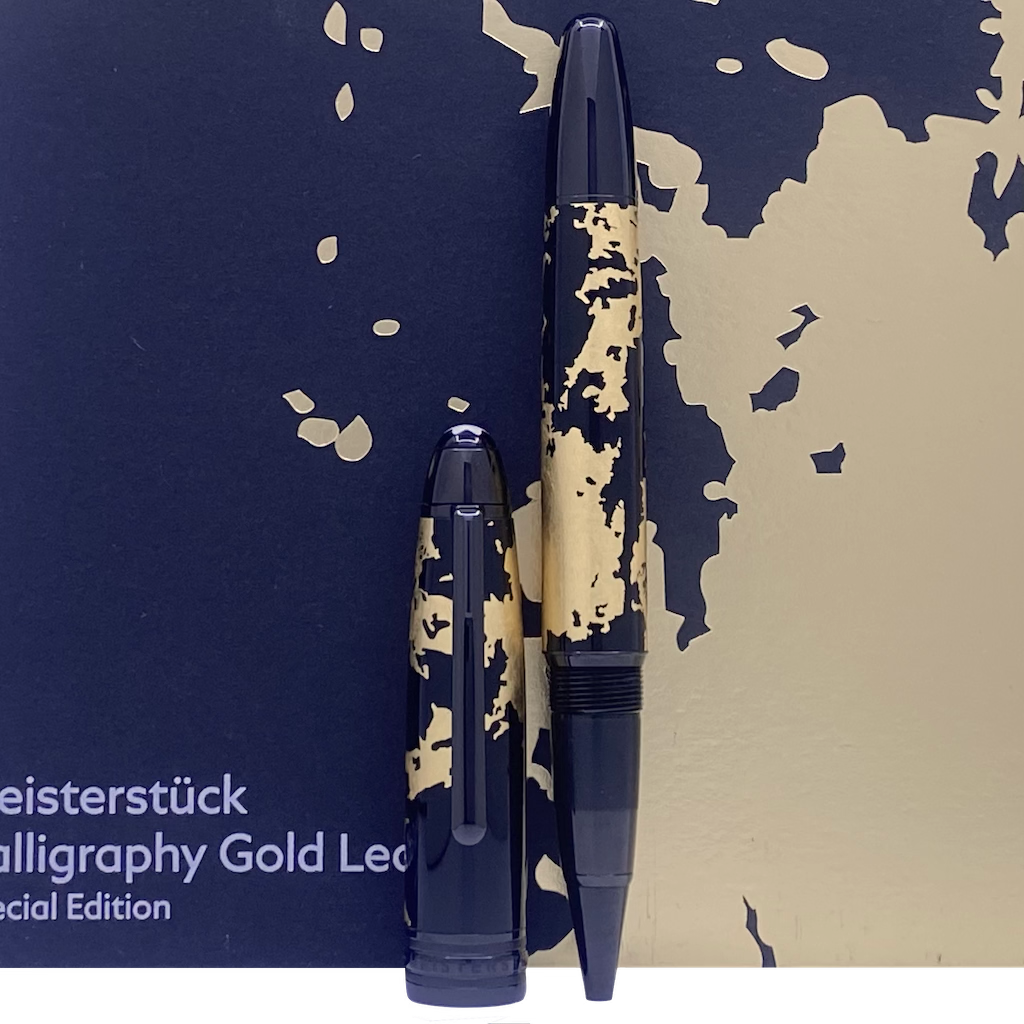 Montblanc Meisterstück Solitaire Gold Leaf Calligraphy Rollerball