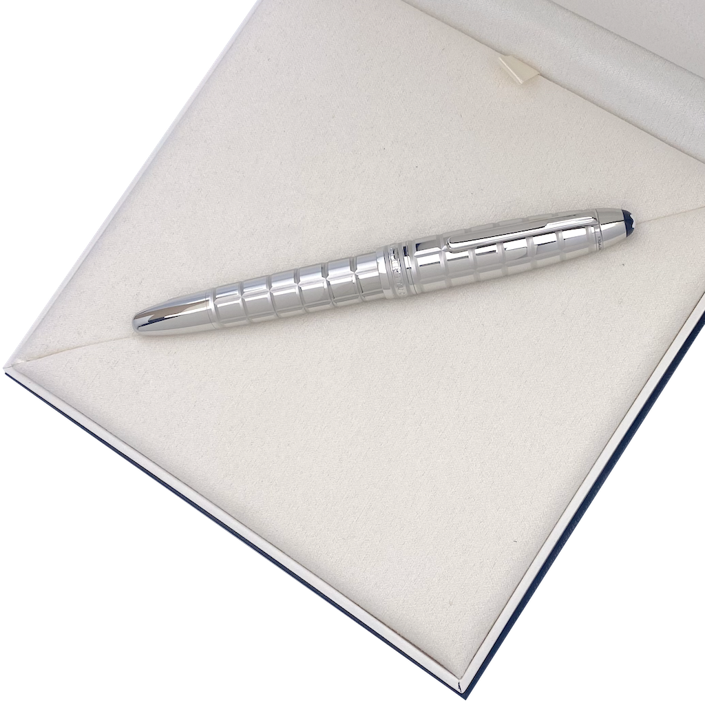 Montblanc Solitaire Platinum-Plated Facet LeGrand Füllfederhalter - penfabrik