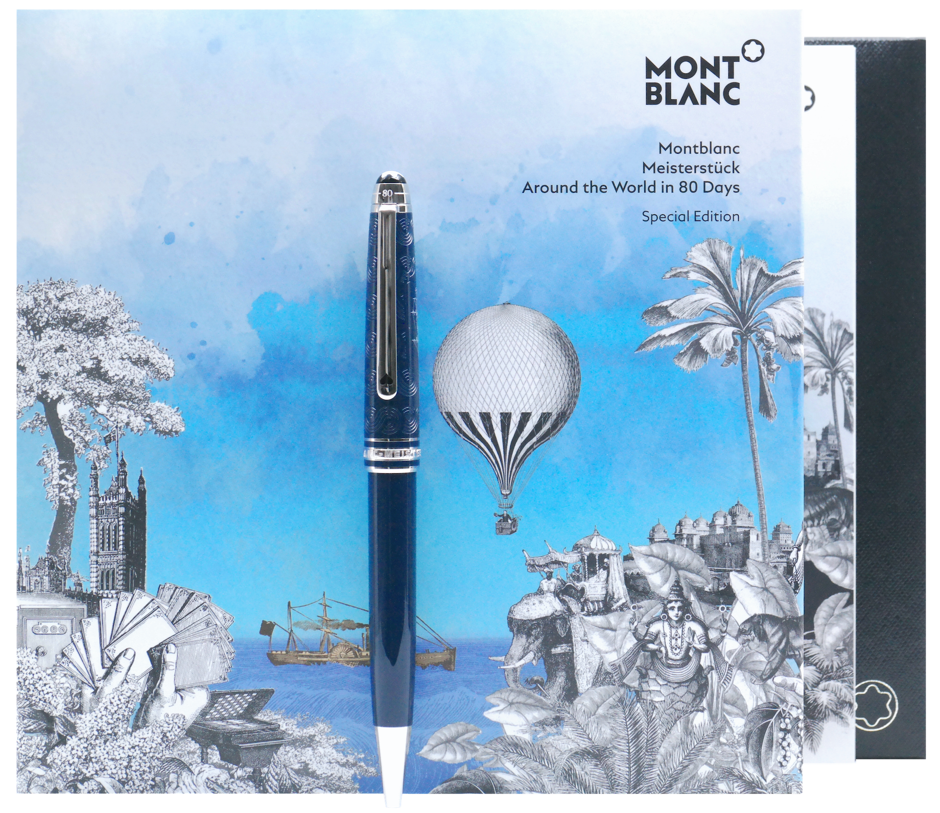 Montblanc Meisterstück In 80 Tagen um die Welt Classique Kugelschreiber - penfabrik