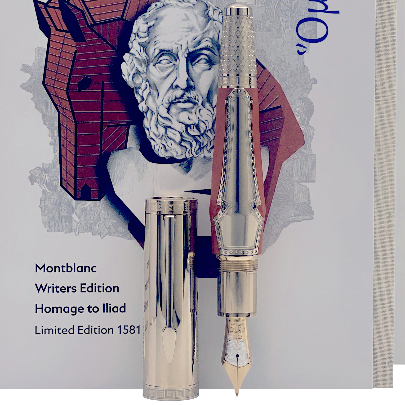 Montblanc Writers Edition 2018 Homage to Iliad Homer 1581 Fountain Pen