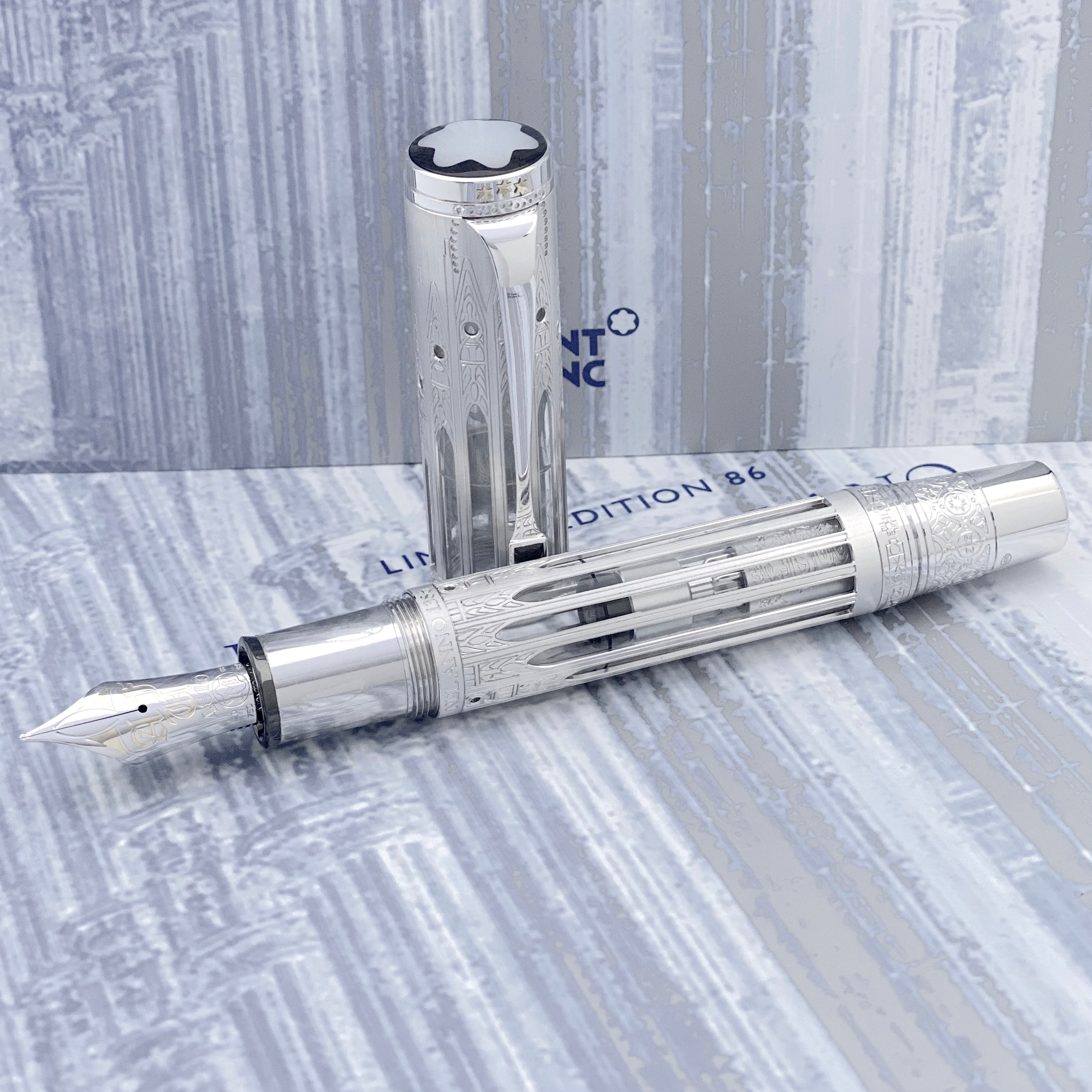 Montblanc Duomo di Milano 86 Füllfederhalter Skeleton Artisan - penfabrik