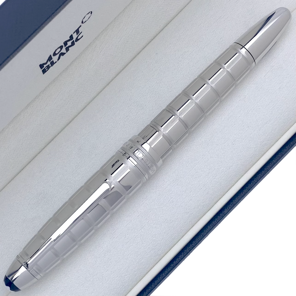 Montblanc Solitaire Platinum-Plated Facet LeGrand Füllfederhalter - penfabrik
