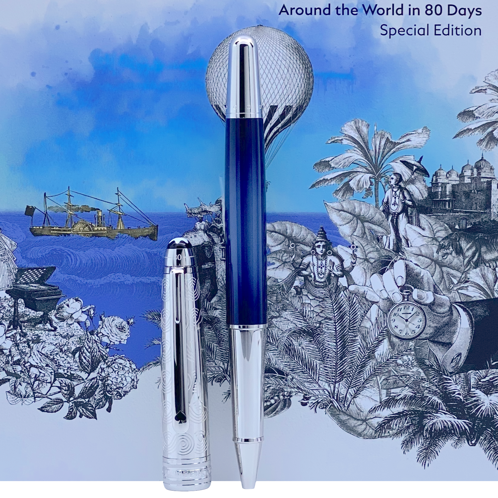 Montblanc Meisterstück In 80 Tagen um die Welt Classique Rollerball Doué - penfabrik