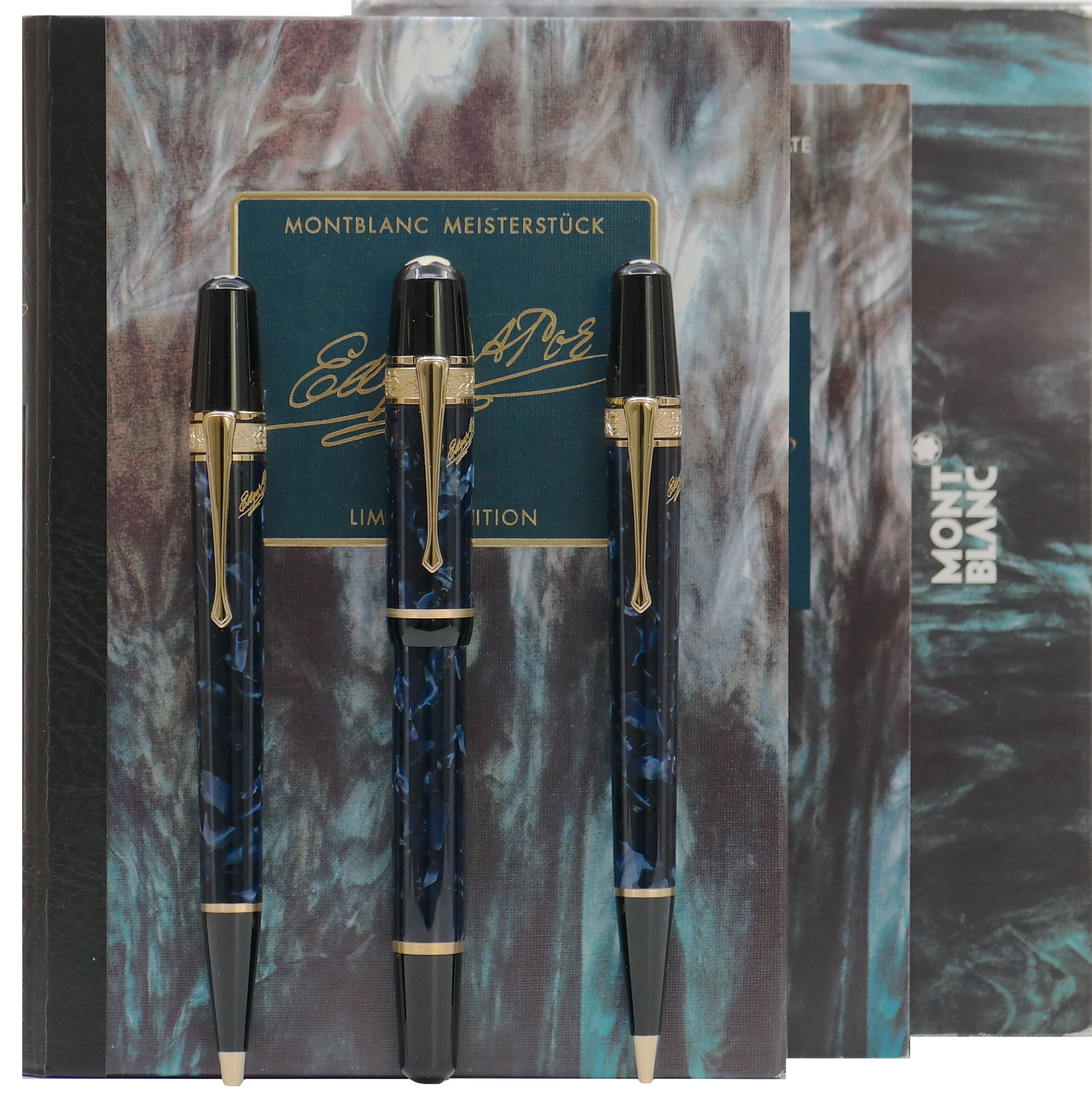 Montblanc Writers Edition Edgar Allen Poe Set (FF/KS/DB) - penfabrik