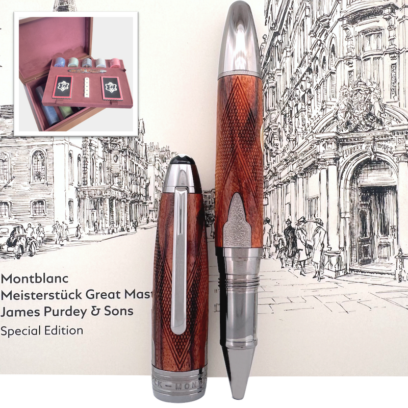 Montblanc Meisterstück Great Masters James Purdey & Sons Rollerball mit Poker Set