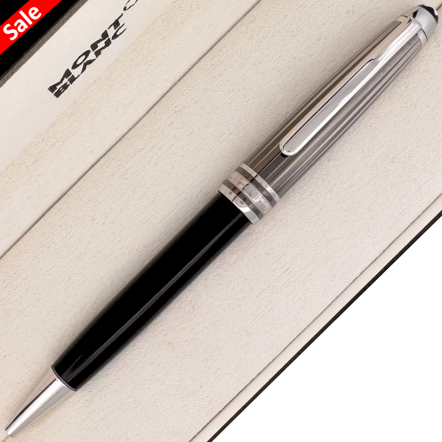 Montblanc Meisterstück Solitaire Black & White Classique Kugelschreiber - SALE