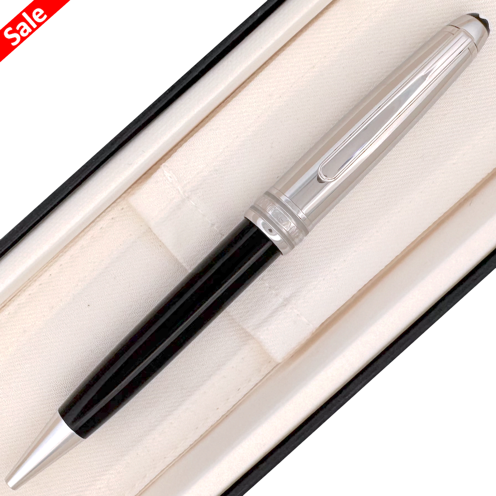Montblanc Meisterstück Solitaire Stainless Steel Doue Kugelschreiber - SALE - penfabrik