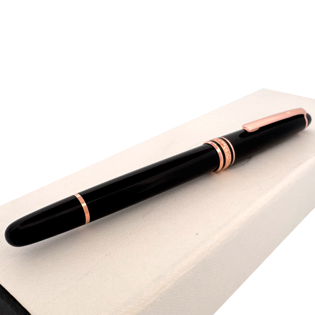 Montblanc Meisterstück Red Gold-Coated Classique Rollerball Pen - with leather case - SALE