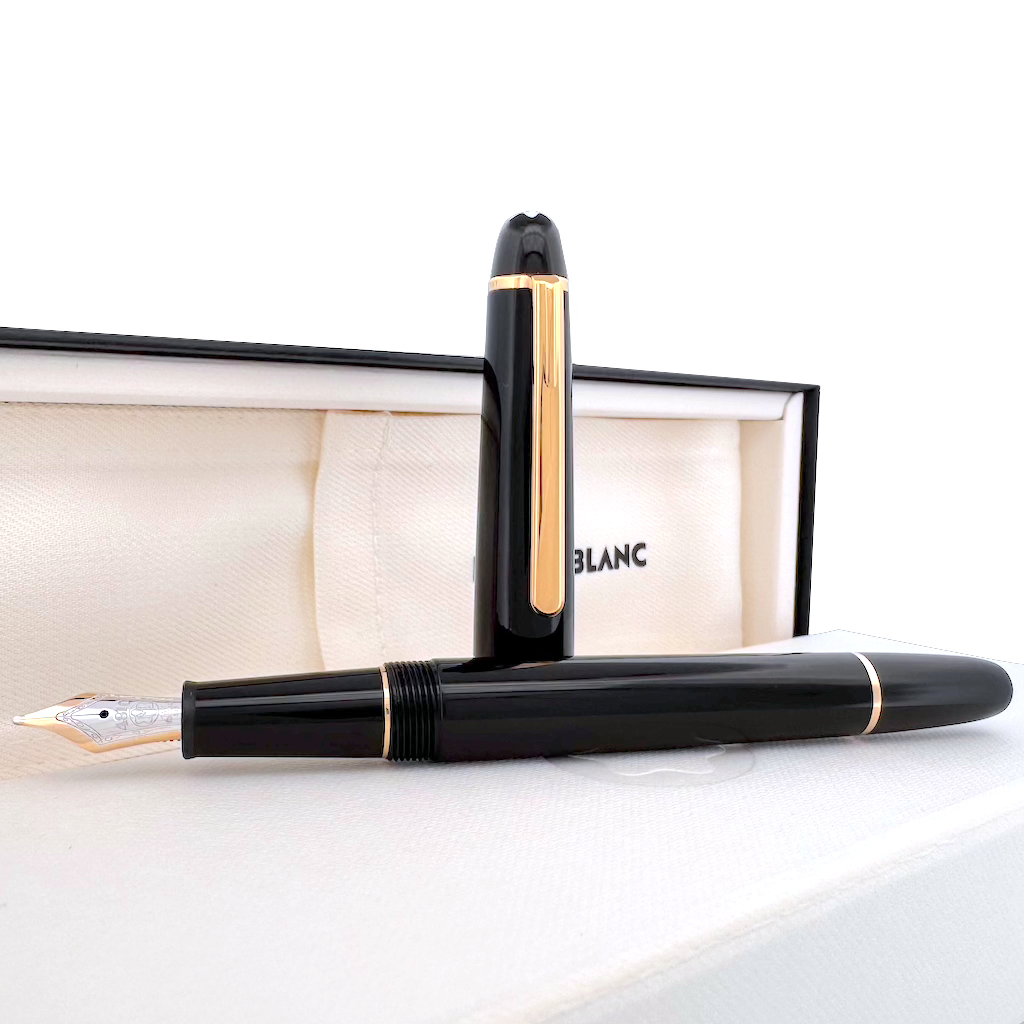 Montblanc Meisterstück Gold-Coated Classique Füllfederhalter mit Lederetui - SALE
