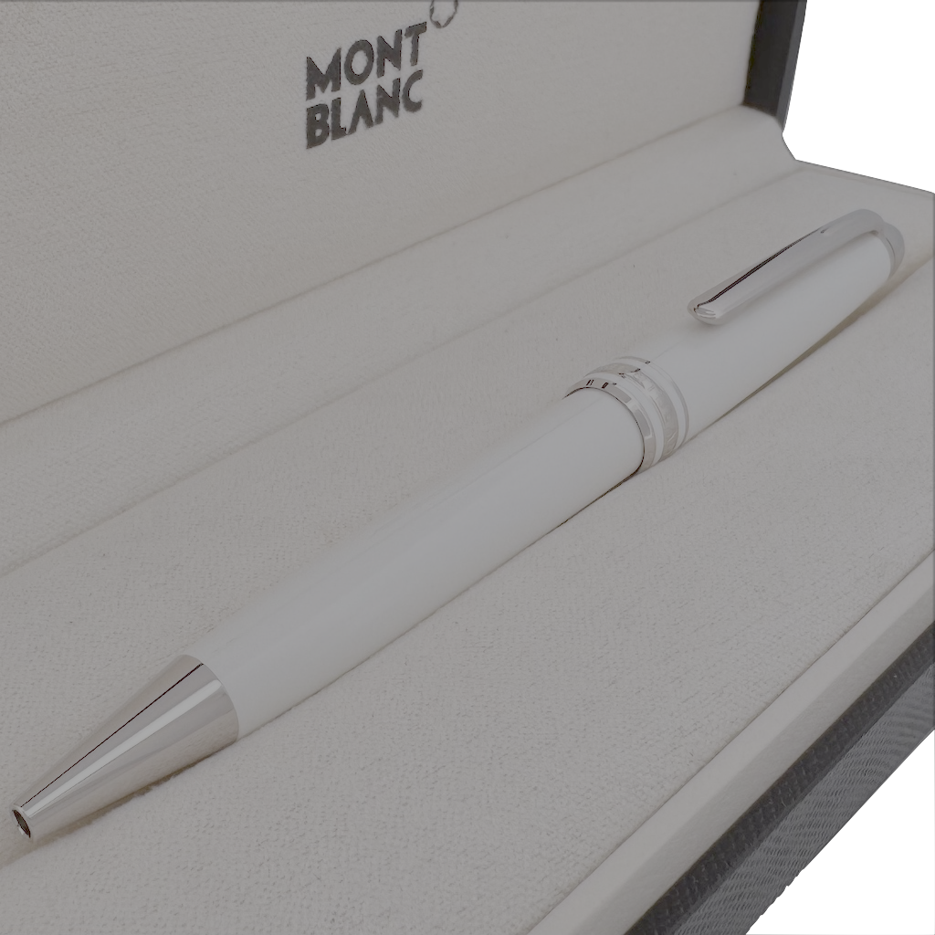 Montblanc Meisterstück White Platinum-Coated Classique Kugelschreiber