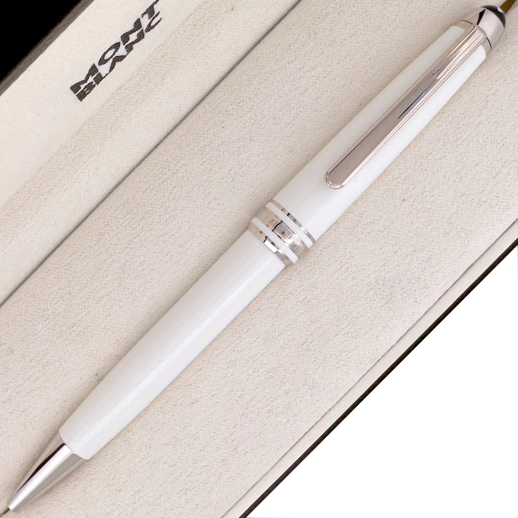 Montblanc Meisterstück White Platinum-Coated Classique Kugelschreiber
