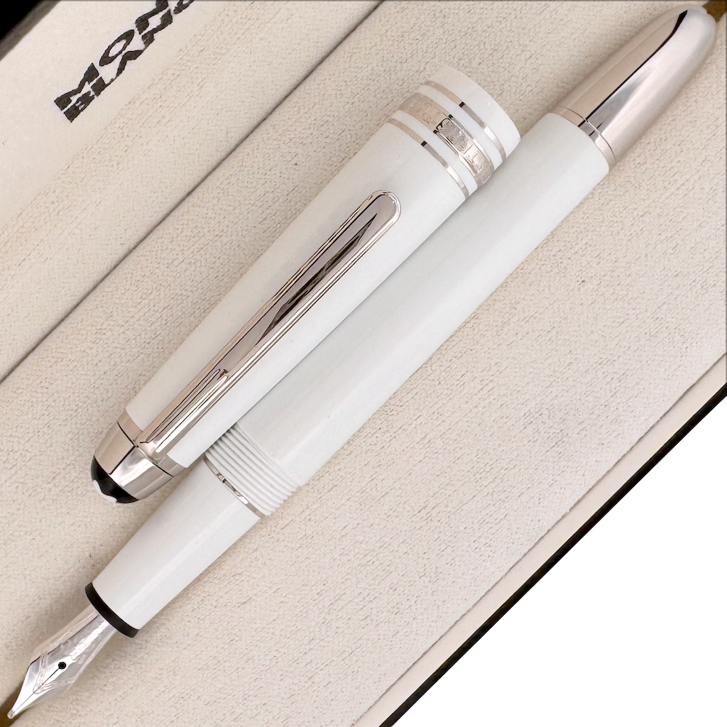 Montblanc Meisterstück White Platinum-Coated Classique Füllfederhalter