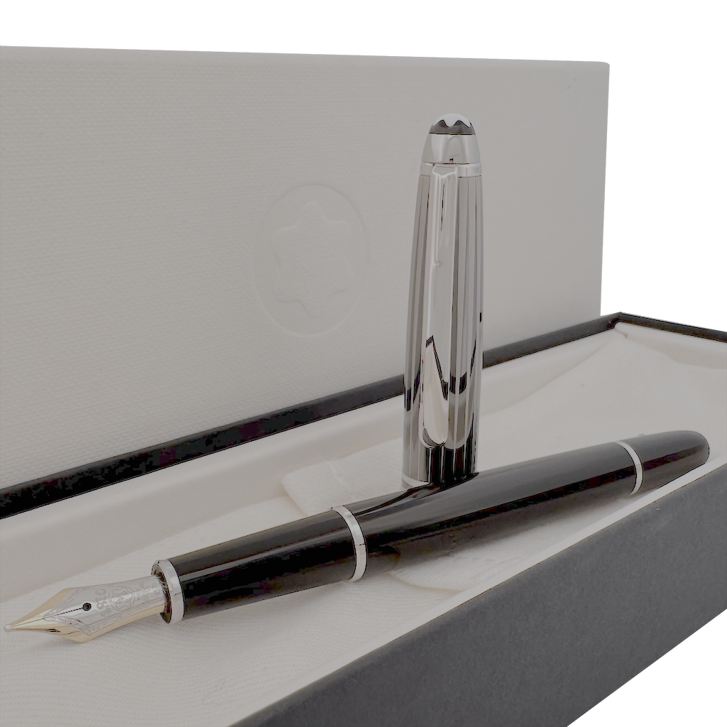 Montblanc Meisterstück Solitaire Classique Black & White Doue Fountain Pen - SALE